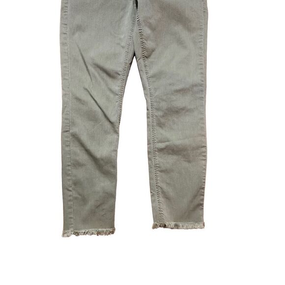 Loft high waist skinny crop jeans Olive green sz 28 - Picture 5 of 9